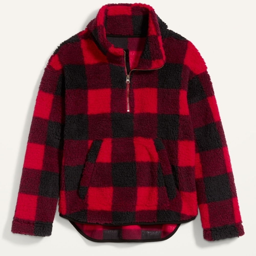 Cozy Sherpa Half-Zip Sweatshirt